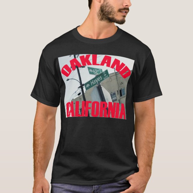 Oakland, Kalifornien (62nd Ave, Hayes St) T-shirt (Framsida)