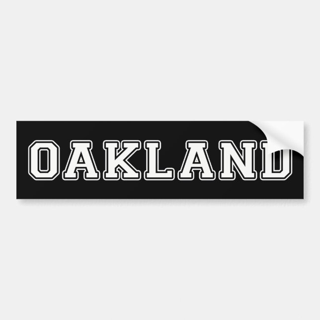 Oakland Kalifornien Bildekal (Framsidan)