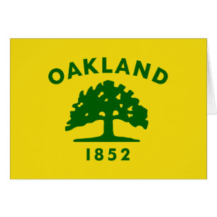 Oakland, Kalifornien Flagga Hälsningskort
