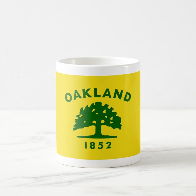 Oakland, Kalifornien Flagga Kaffemugg (Center)