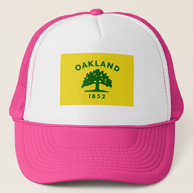 Oakland, Kalifornien Flagga Truckerkeps (Framsida)