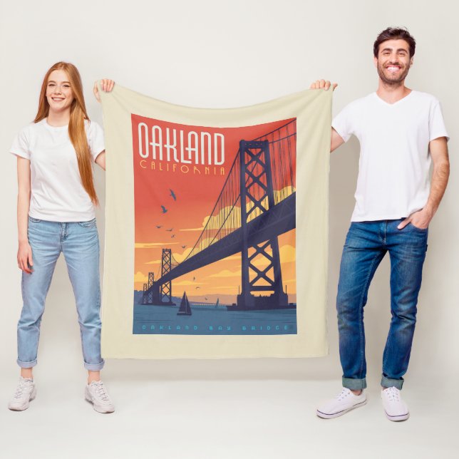 Oakland, Kalifornien Fleecefilt (På plats)