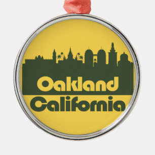 Oakland, Kalifornien Julgransprydnad Metall