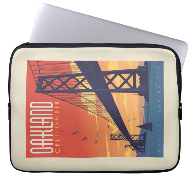 Oakland, Kalifornien Laptop Fodral (Framsidan)