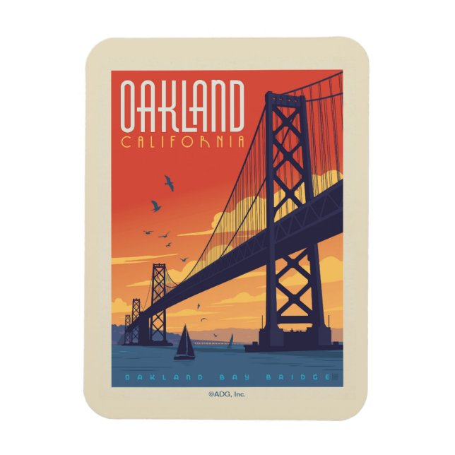 Oakland, Kalifornien Magnet (Vertikal)