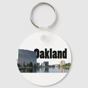 Oakland Kalifornien med Oakland i himmlen Nyckelring