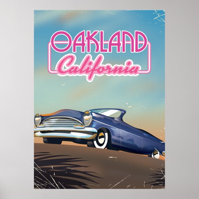 Oakland Kalifornien resaffisch Poster (Framsidan)