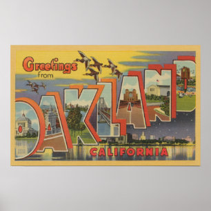 Oakland, Kalifornien - Stora Brev Scenes Poster