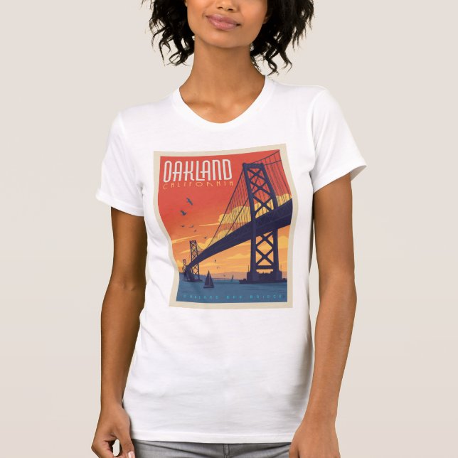 Oakland, Kalifornien T Shirt (Framsida)