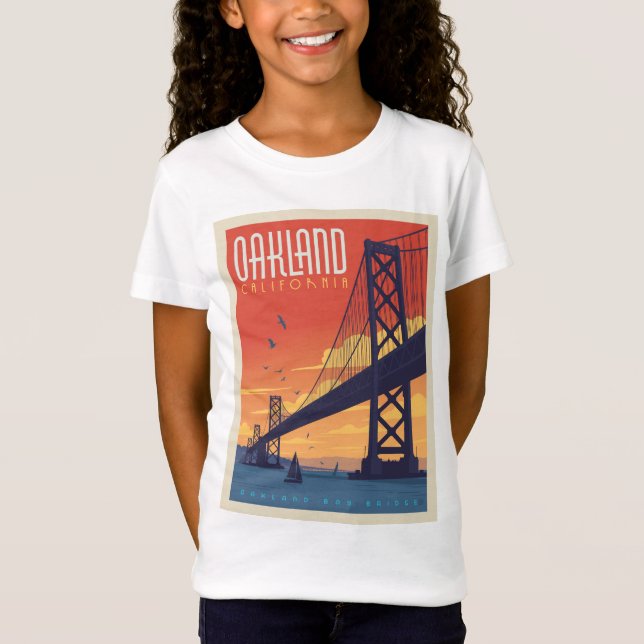 Oakland, Kalifornien T Shirt (Framsida)
