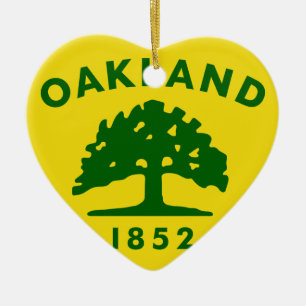 Oakland Kalifornien, United States sjunker Julgransprydnad Keramik