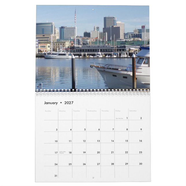 Oakland Kalifornien väggkalender 2014 Kalender (Jan 2027)