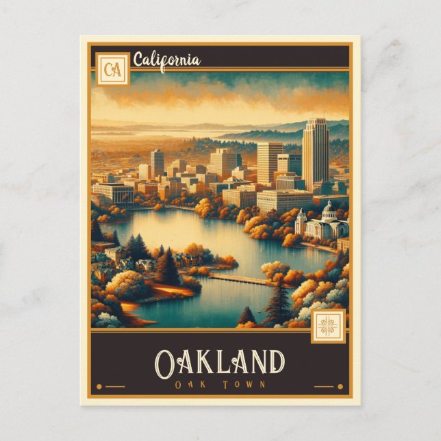 Oakland, Kalifornien | VINTAGE Vykort (Framsida)