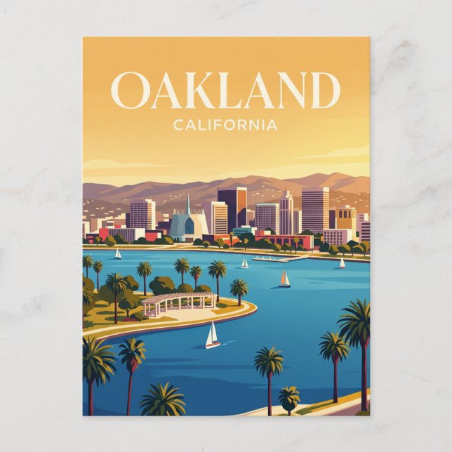Oakland Kalifornien Vykort (Framsida)