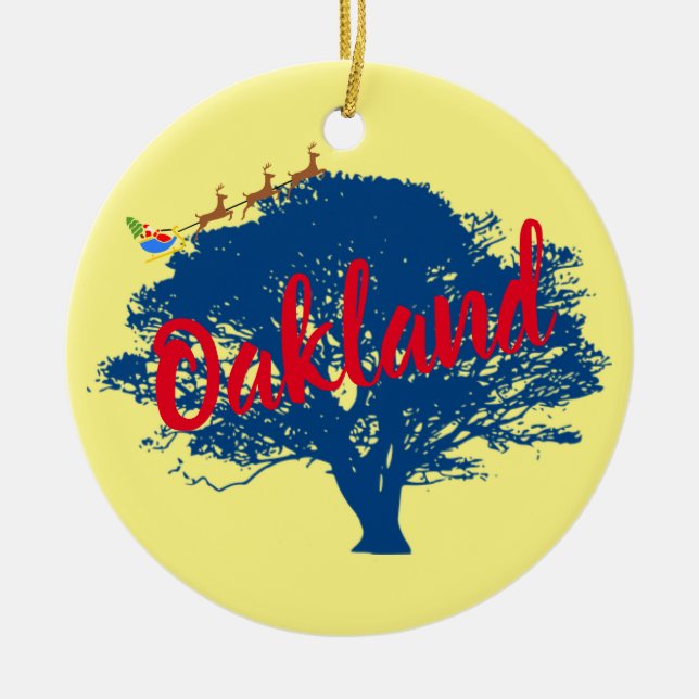 Oakland Kaliforniens Anpassningsbar jul Ornament (Framsidan)