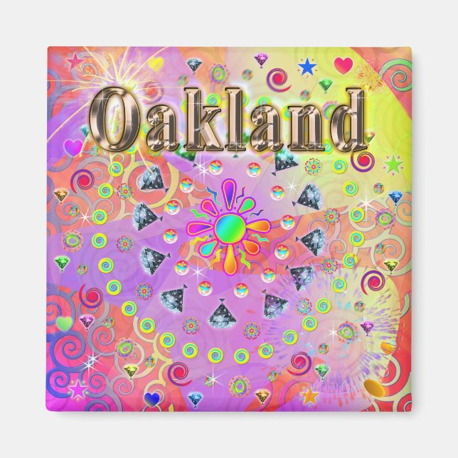 Oakland Lucky Golden Magnet (Framsidan)