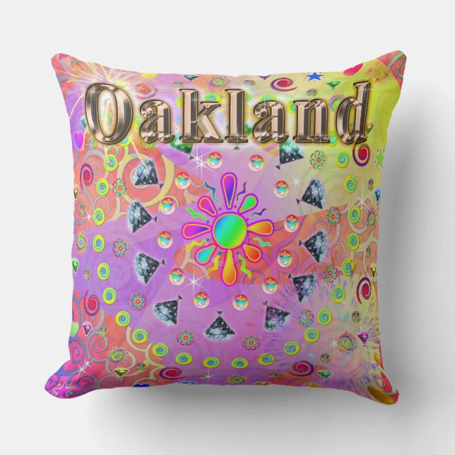 Oakland Lucky Golden Pillow Kudde (Framsida)