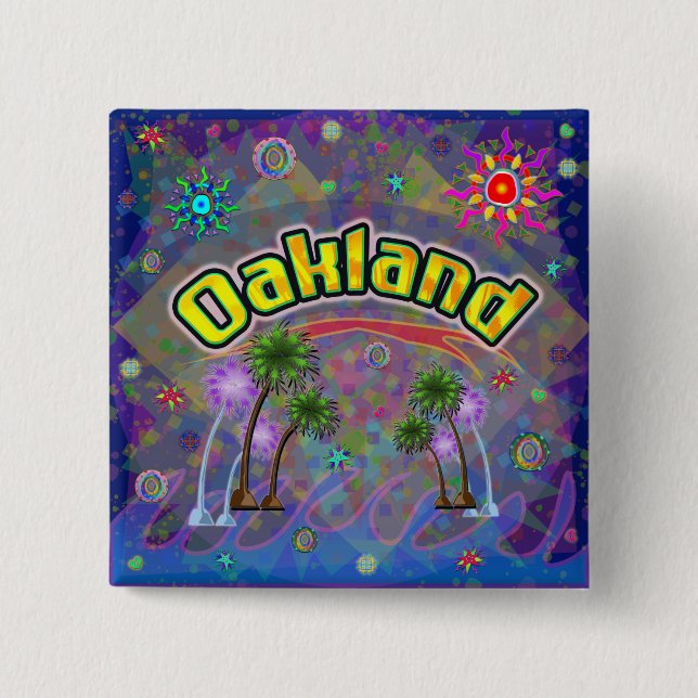 Oakland Noble Voyage Button Knapp (Framsida)