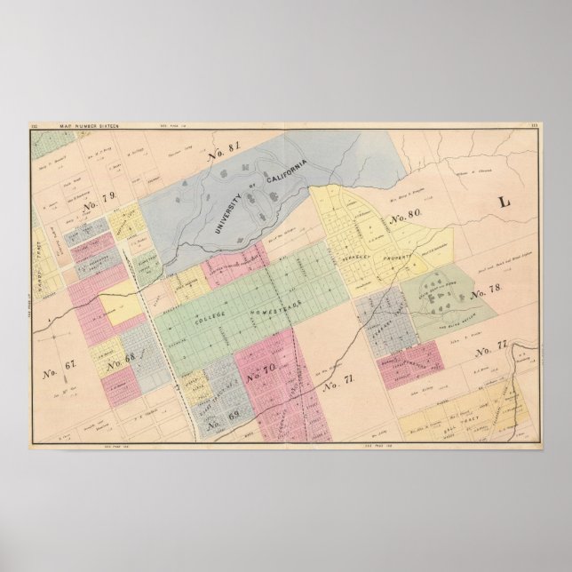 Oakland, område 16 poster (Framsidan)