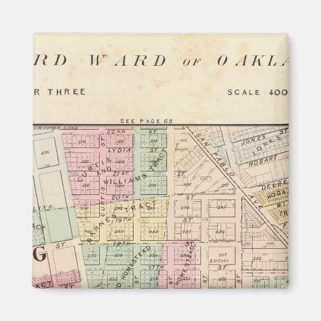 Oakland, område 3 magnet (Framsidan)