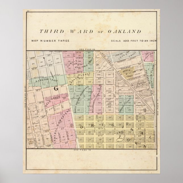 Oakland, område 3 poster (Framsidan)