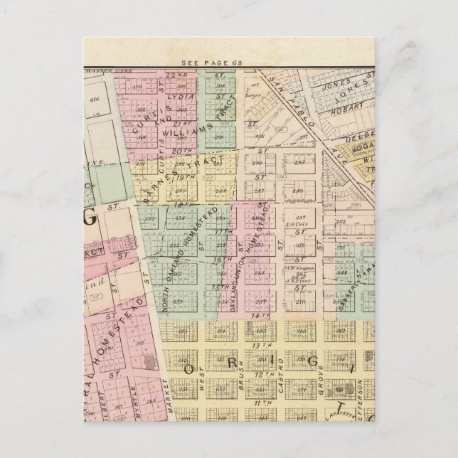 Oakland, område 3 vykort (Framsida)