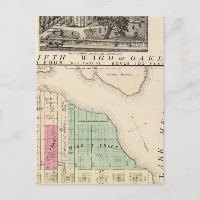 Oakland, område 4 vykort (Framsida)