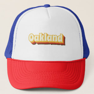 Oakland Retro Vintage Text Keps