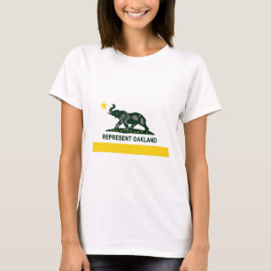 Oakland statlig flagga (tända), t shirt