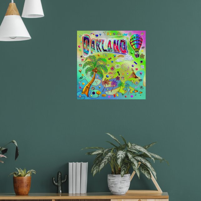 Oakland Timless Melody Poster (Vardagsrum 1)