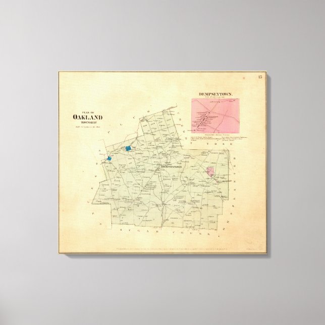 Oakland Township Canvastryck (Framsida)