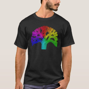 Oakland trädregnbåge tee