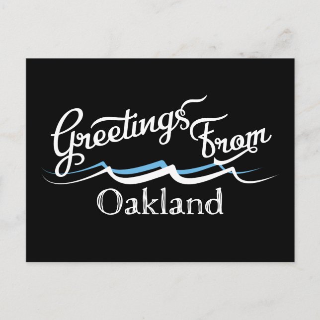 Oakland Vatten Vågar Vykort (Framsida)