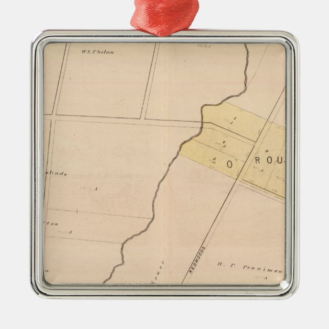 Oakland vicinity 9 julgransprydnad metall (Framsidan)