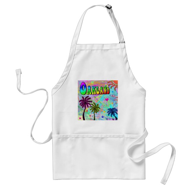 Oakland Vivid Romantik Apron Förkläde (Framsidan)