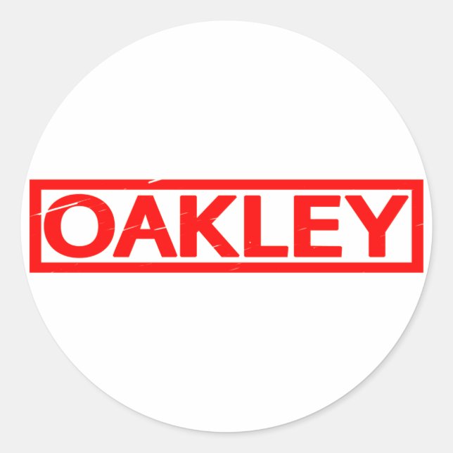 Oakley Frimärke Runt Klistermärke (Framsida)