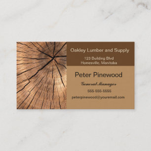 Oakley Lumber and Supply Visitkort
