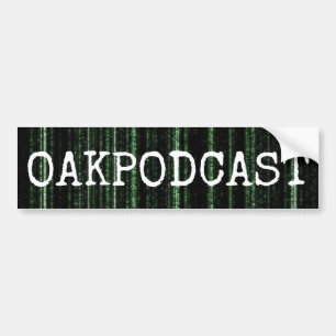 Oakpodcast matrisbildekal bildekal