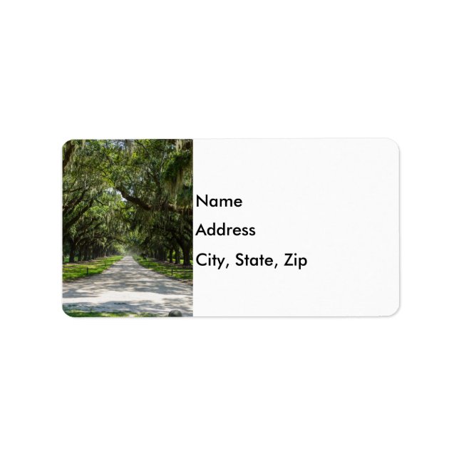 Oaks Adressetikett (Framsidan)