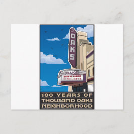 Oaks Theater på Solano Avenue i Berkeley, CA Vykort
