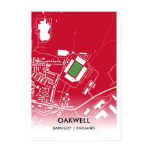 Oakwell Poster - Barnsleys hem Poster