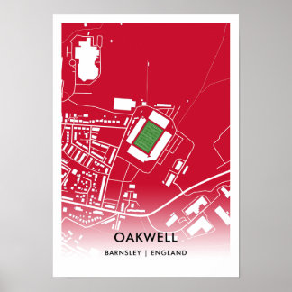 Oakwell Poster - Barnsleys hem Poster