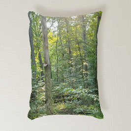 Oakwood Metropark Trail Summer Forest Prydnadskudde