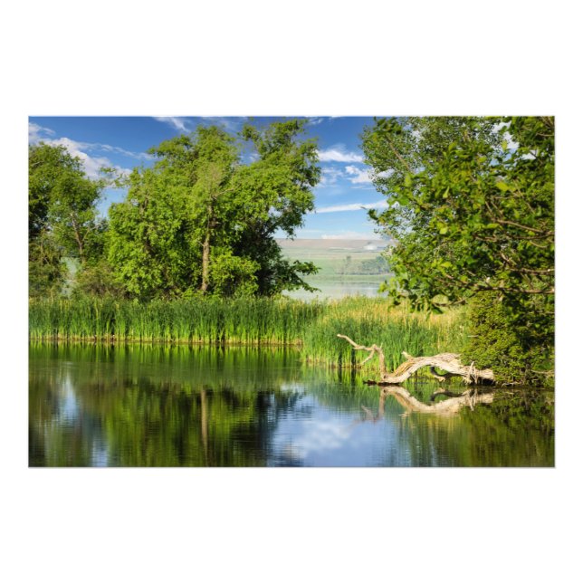 Oakwood Sjöar State Park South Dakota Skriv ut Fototryck (Framsidan)