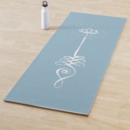 Oalome Plain Background - Himlar + Snö Yoga Mat