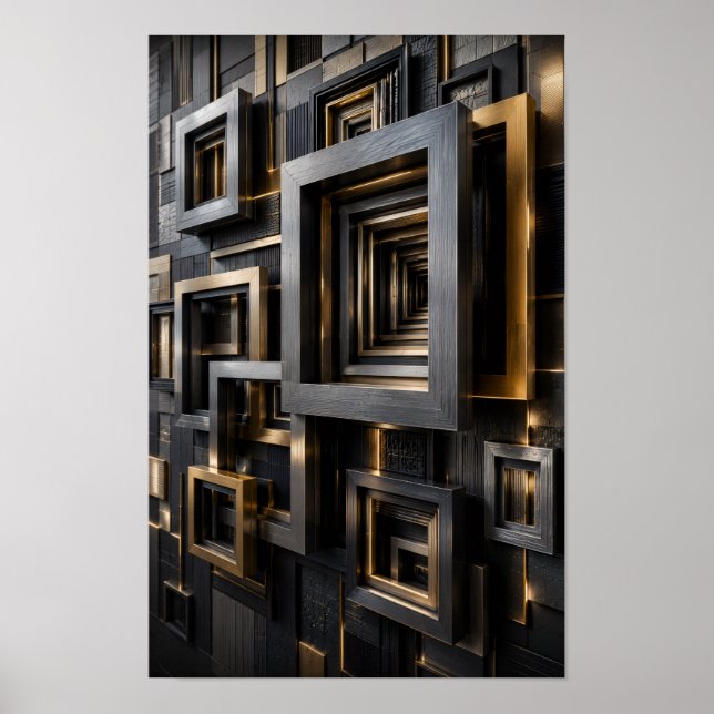 Oändlig Arkitektonisk Ram  Poster (Framsidan)