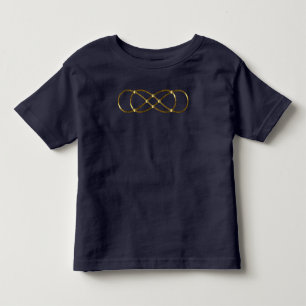 Oändlig dubbla av symbol - Antikalt Guld Tee