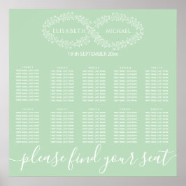 Oändlig elegant av nymint botaniska romantiska chi poster