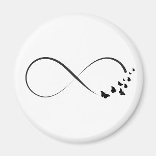 Oändlig fjärilssymbol magnet