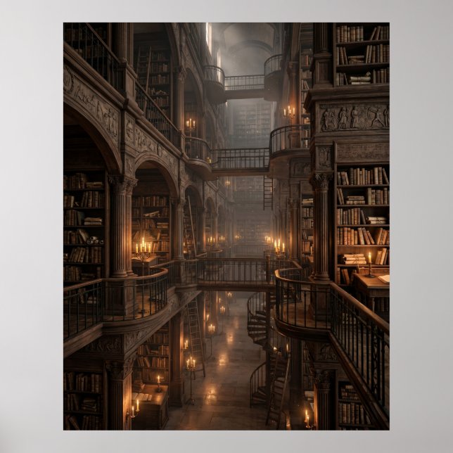 Oändlig Forntida Arkivhall Poster (Framsidan)